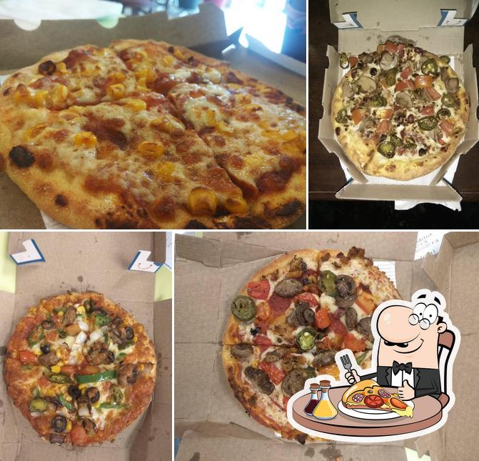 Pick various types of pizza