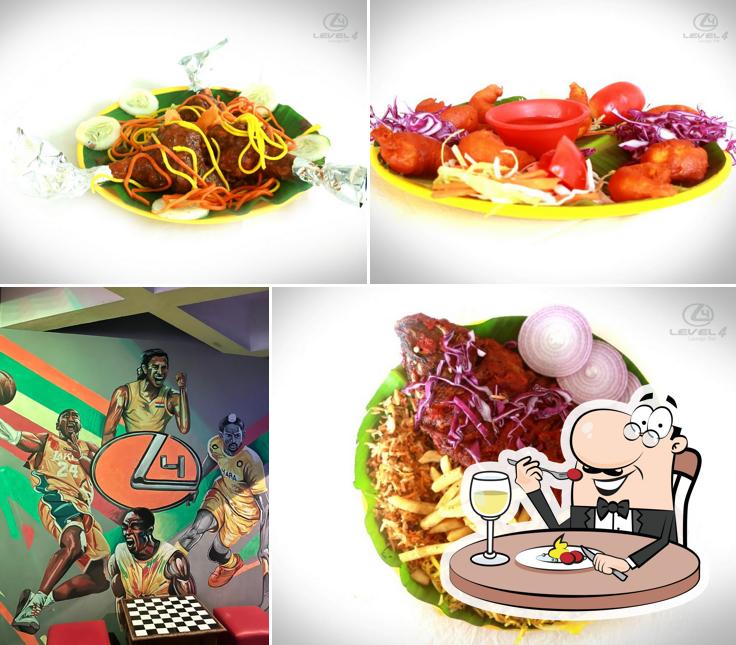 Food at Level 4 Sports Bar Rooftop Pub Best Pub in Pondicherry