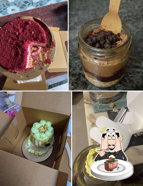 Chocolate cake at Mama Mia!