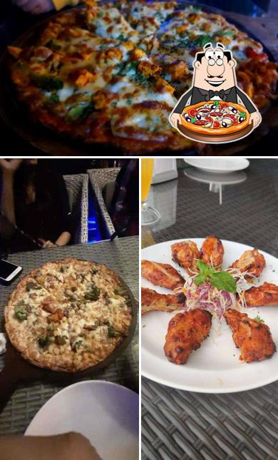Pick pizza at Jetlag Bar and Grill
