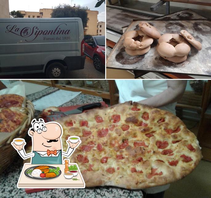 Dai un’occhiata alla immagine che raffigura la cibo e esterno di La Sipontina