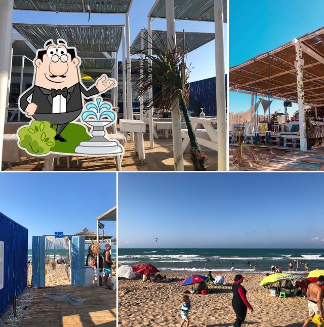 L'extérieur de The Beach restaurant