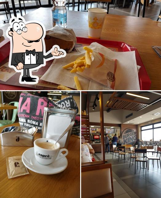 Gli interni di Burger King