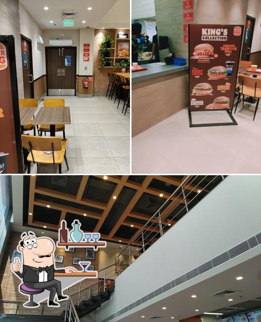 The interior of Burger King