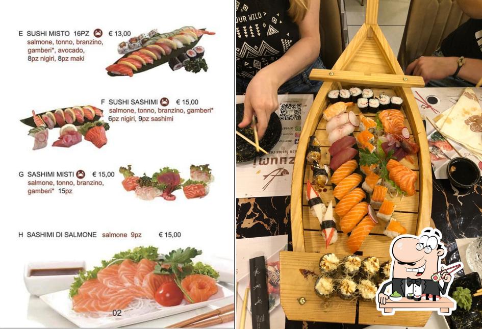 Prova le diverse opzioni di sushi