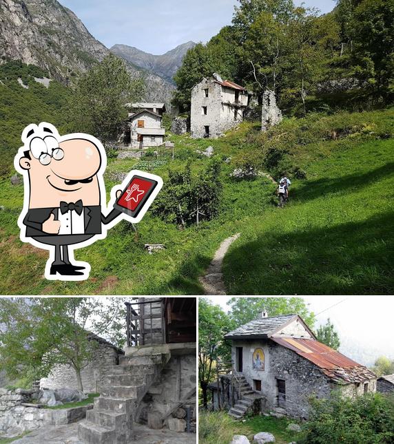 Puoi goderti l'aria fresca da seduto all'esterno di Associazione Amici Val Codera