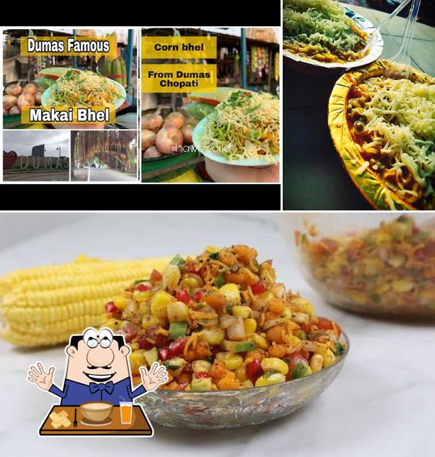 Food at Kajal And Shital Corn And Meggie
