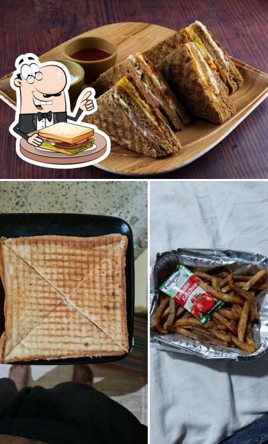 Grilled cheese sandwich at Night world popular cafe