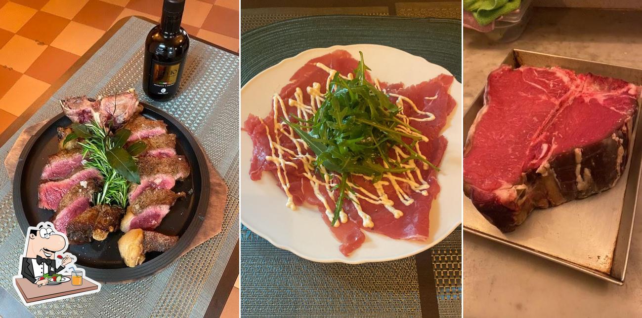 Cibo al Il Brunello osteria toscana con carne alle brace - Schignano