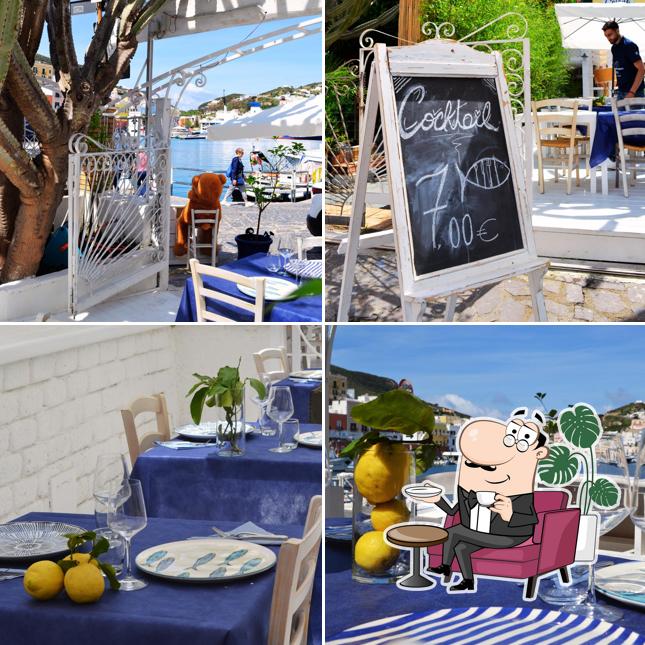 Gli interni di Osteria del Pesce Ponza