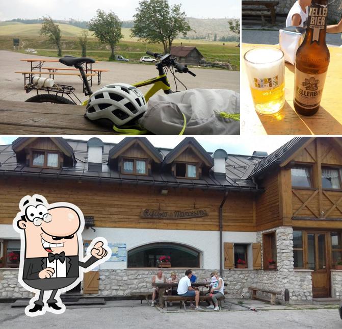 Tra le varie cose da Rifugio Marcesina si possono trovare la interni e birra