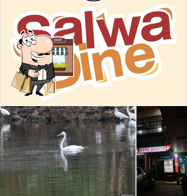 The exterior of Salwa Dine, Restaurant & Outdoor Kitchen