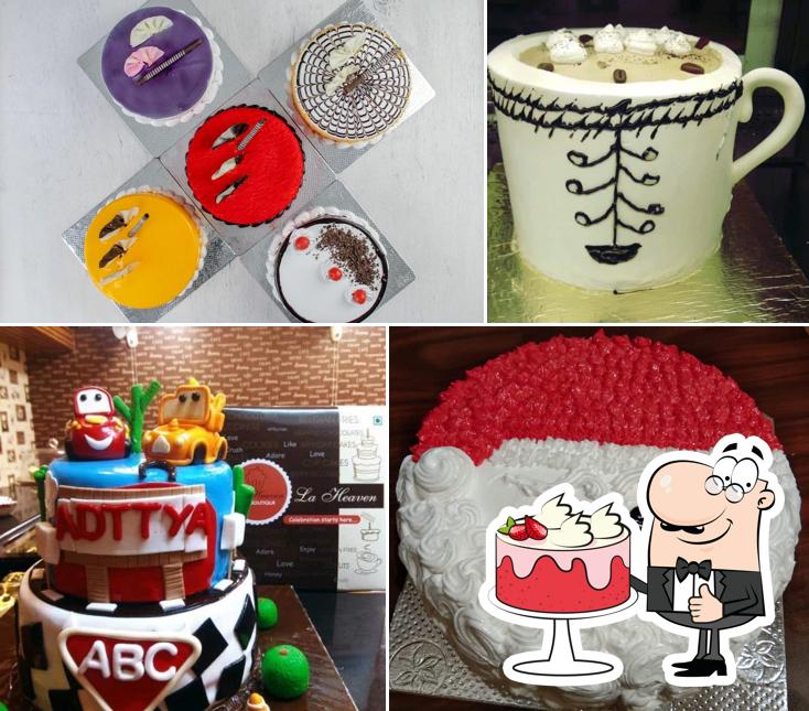 Red velvet cake at 7th Heaven