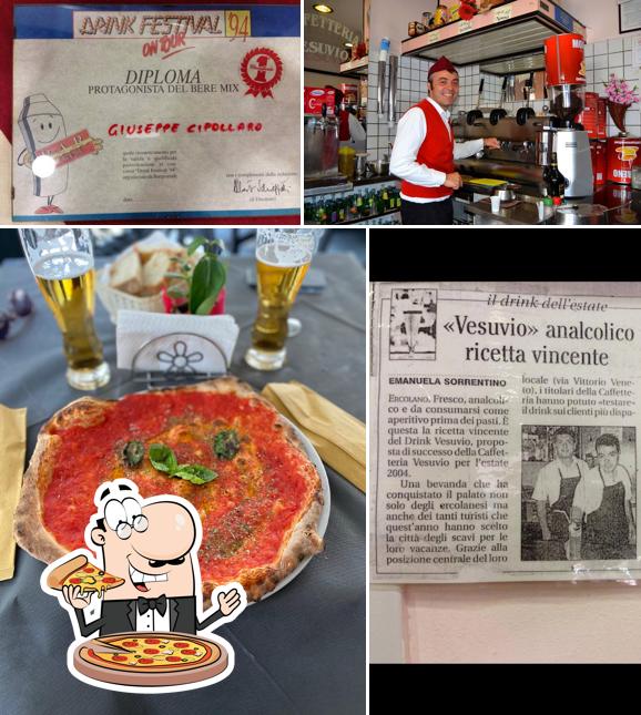 Scegli una pizza a Bar-pizza-ristorante Vesuvio