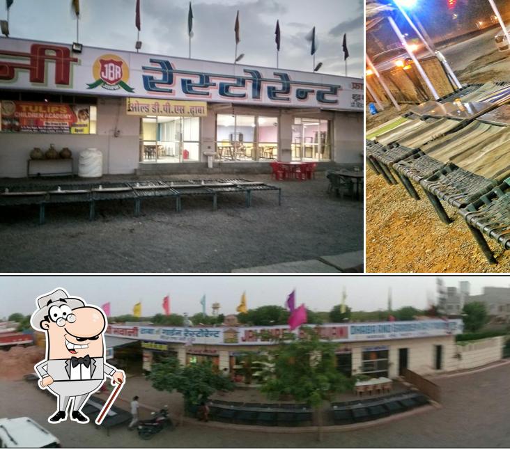 Check out the outside part of Jai Bhawani restaurant jodhpur