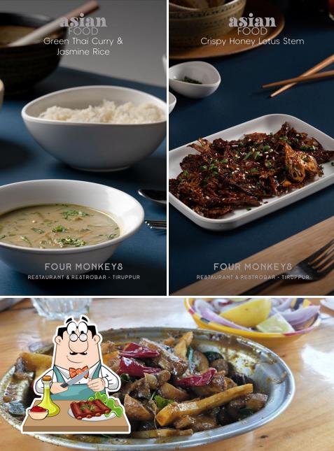 Baby back ribs at Four Monkeys Club