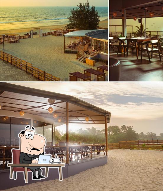 The interior of Ouzo Delmar - Bar, Beach, BBQ