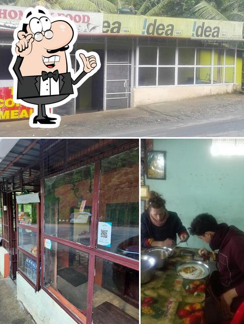 The interior of Radhas Homly Food & Homely Meals Kumily Vandiperiyar