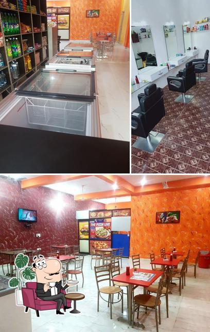 The interior of The Pizza Live