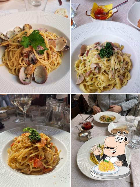 Spaghetti alla carbonara al Due Torri