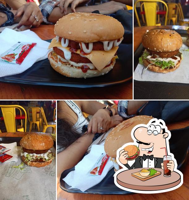Get a burger at Bombay Burger's