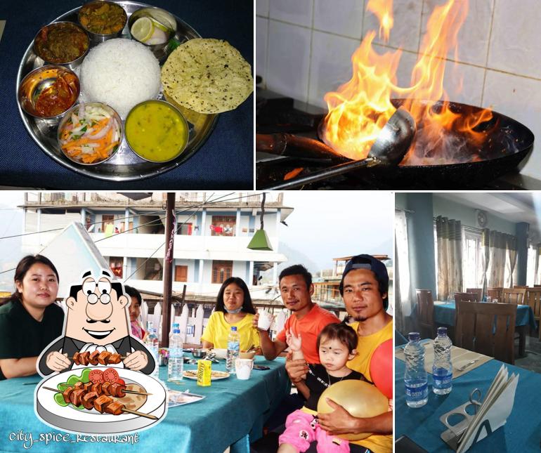 This is the photo showing food and interior at City Spice Restaurant , Itanagar