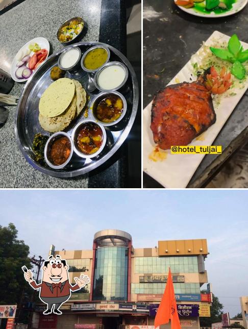 The restaurant's food and exterior