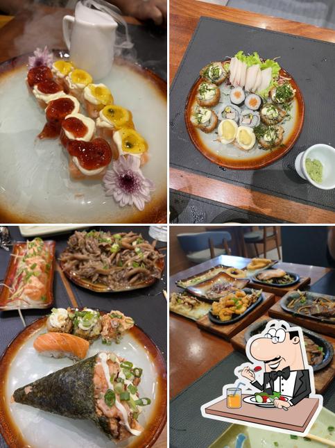 Comida em Hayaku Sushi
