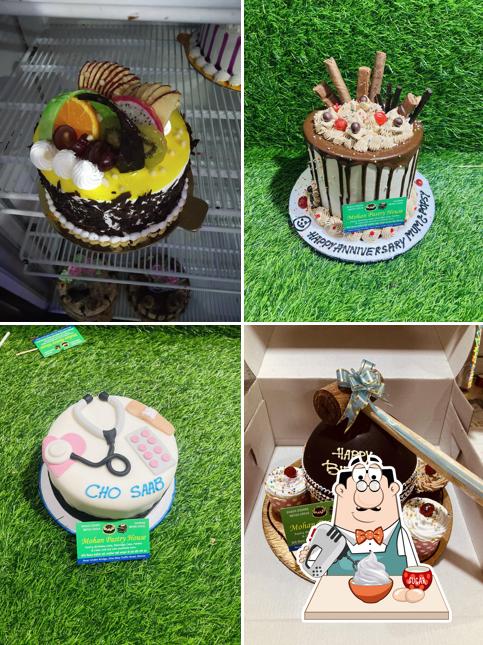 Mohan Pastry House & Cake House serves a range of desserts