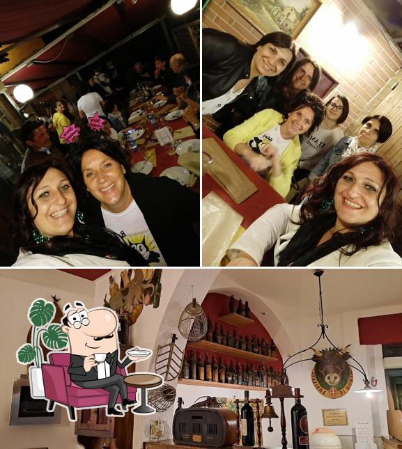 Gli interni di Osteria Zimbo