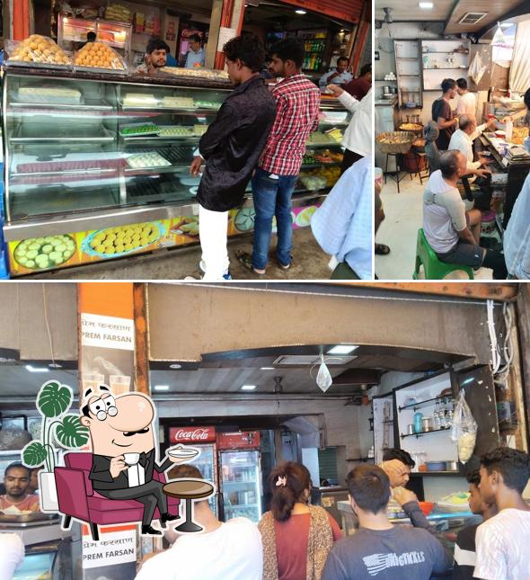 The interior of Prem Farsan and Nasta Point