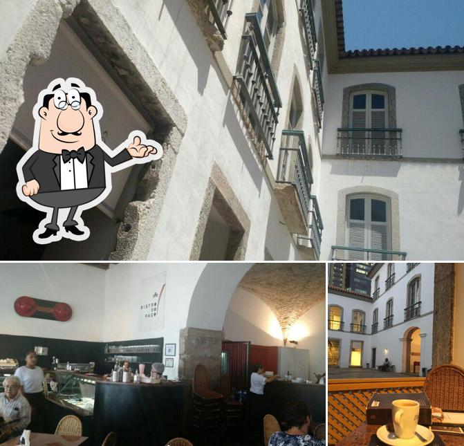 O interior do Bistrô do Paço