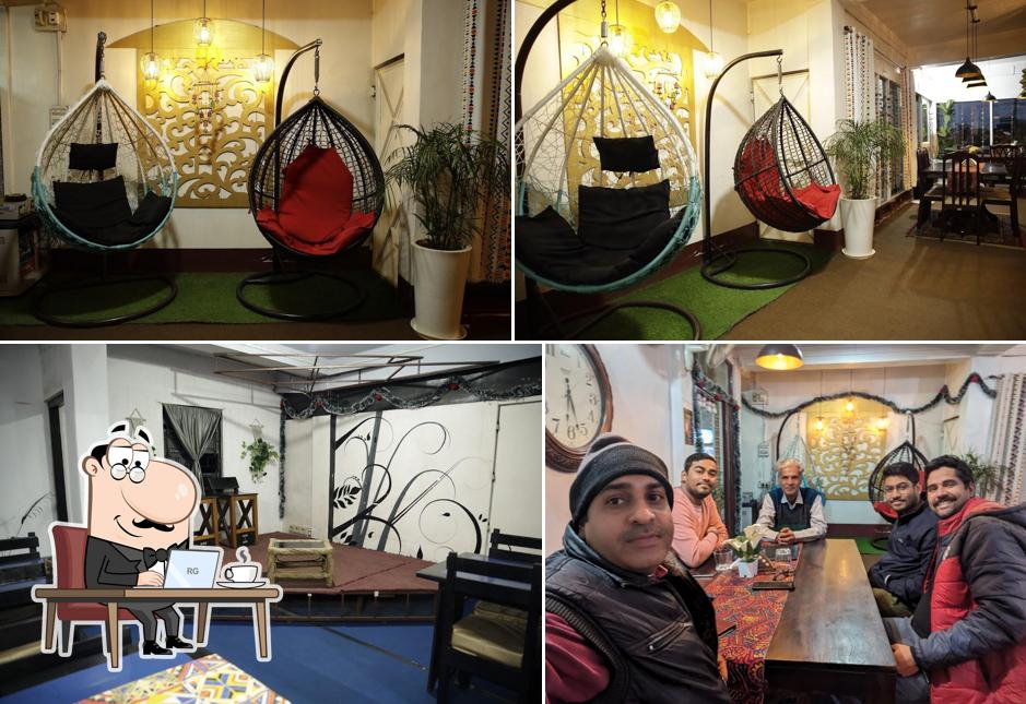 Take a seat at one of the tables at Aroma - Indian Thali