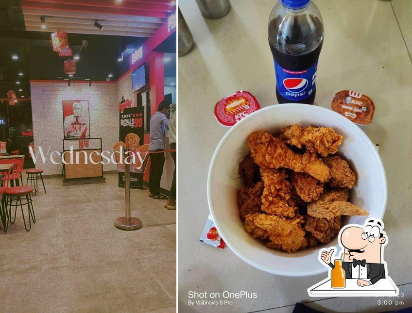 Enjoy a drink at KFC