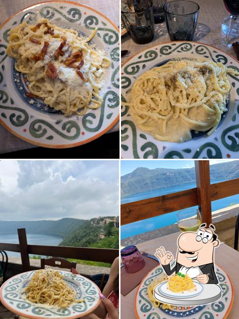 Spaghetti alla carbonara al La Cruna del Lago