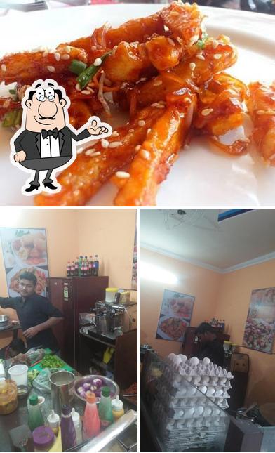 The picture of Lajawaab Restaurant’s interior and meat