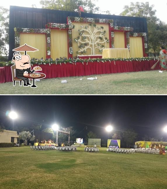 Enjoy the view at the outside area of Lakshmi Poojan Party Plot