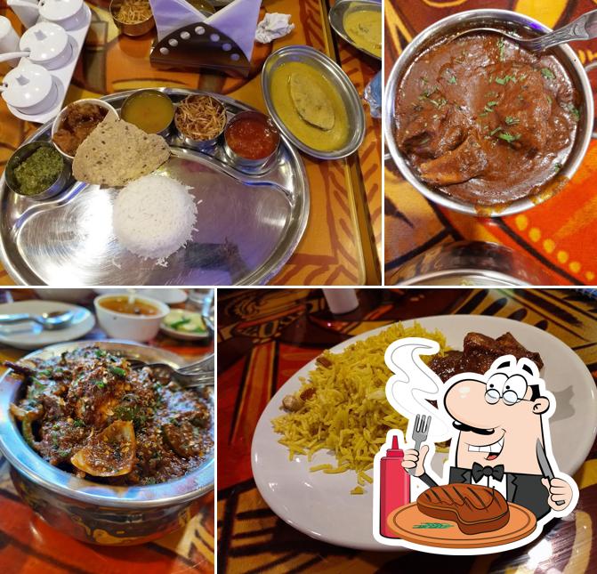 Mitra Cafe Puri provides meat meals