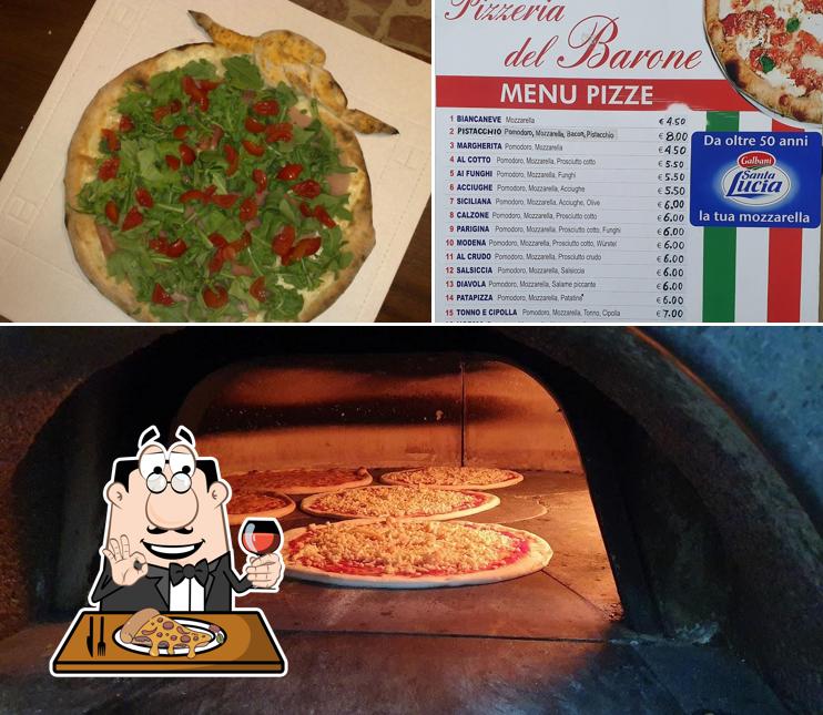 Scegli una pizza a Pizzeria Del Barone Di Ficicchia Rosa
