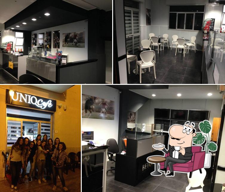 Gli interni di Uniq Cafe