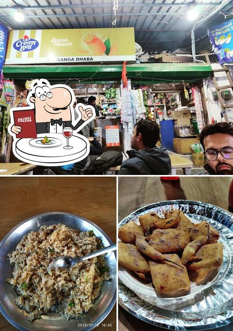 Among different things one can find food and interior at Ganga Dhaba, LBSNAA Musoorie