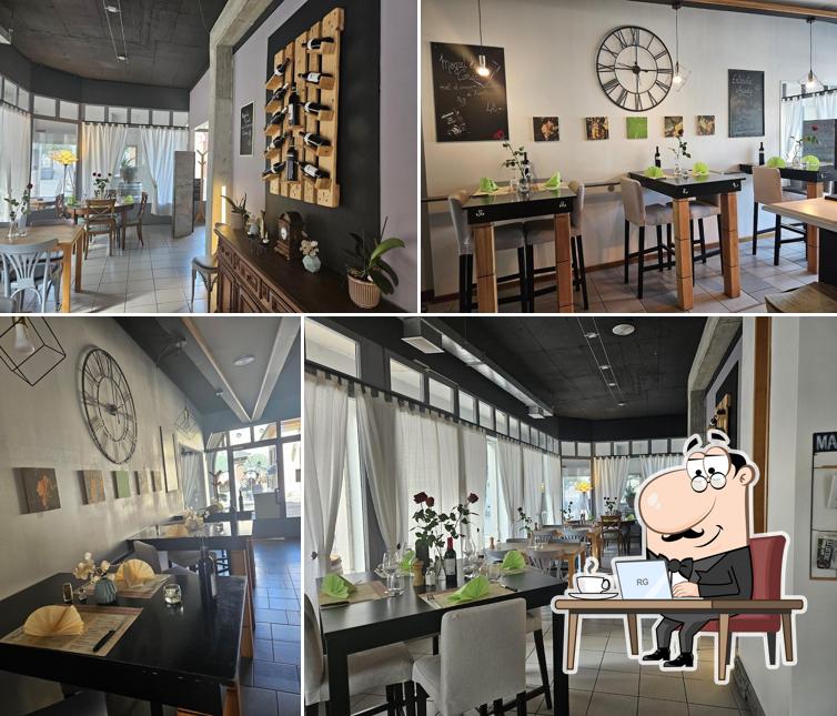 Gli interni di Restaurant Les nouvelles Arcades