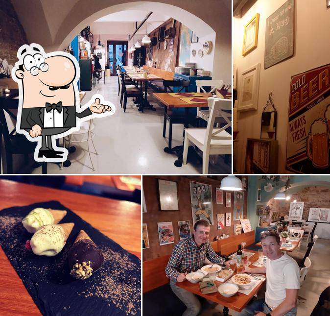 Gli interni di Milk Lunch Bar