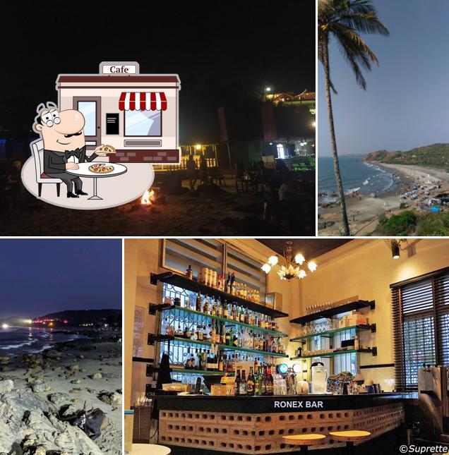 You can get some fresh air outside Anjuna beach