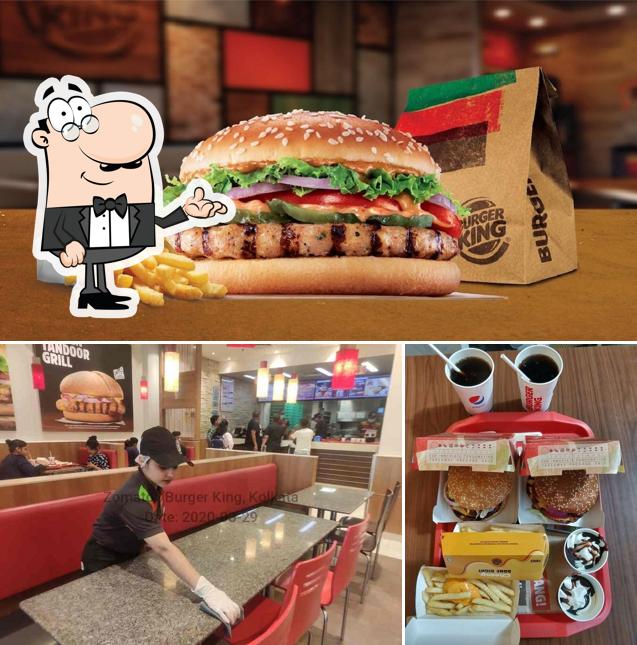 This is the photo displaying interior and food at Burger King