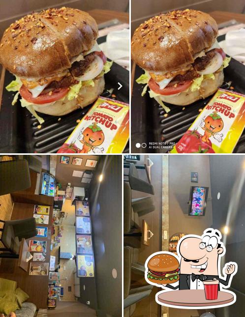 Try out a burger at Pokket Cafe