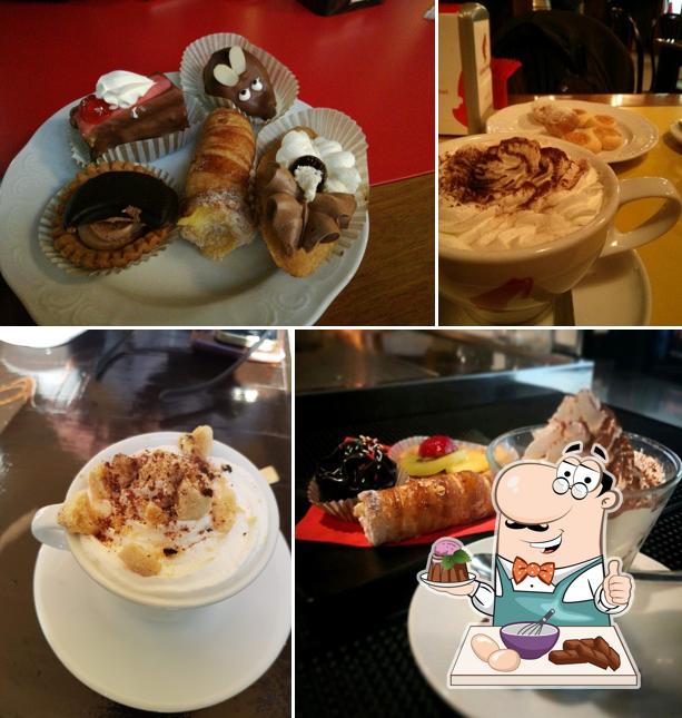 Cornali Cafè serve un'ampia varietà di dolci