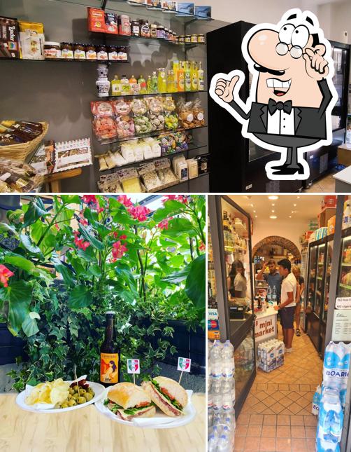 Gli interni di Da Caio - micro market and sandwiches