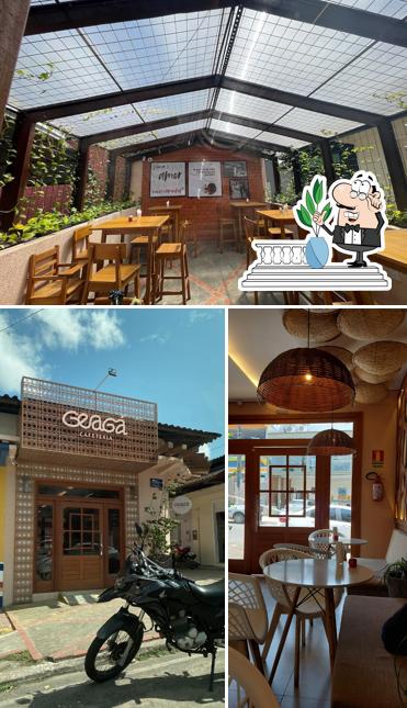 A foto da exterior e interior a Geagá Cafeteria