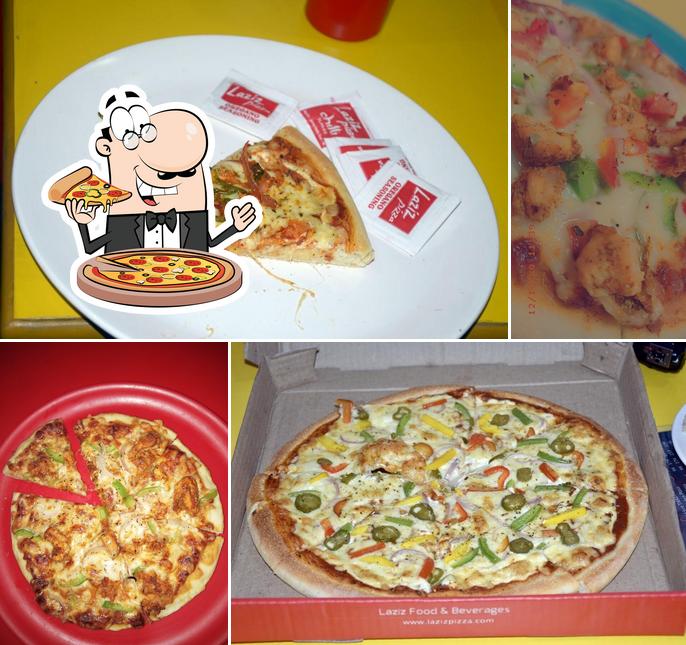 Get pizza at Laziz Pizza